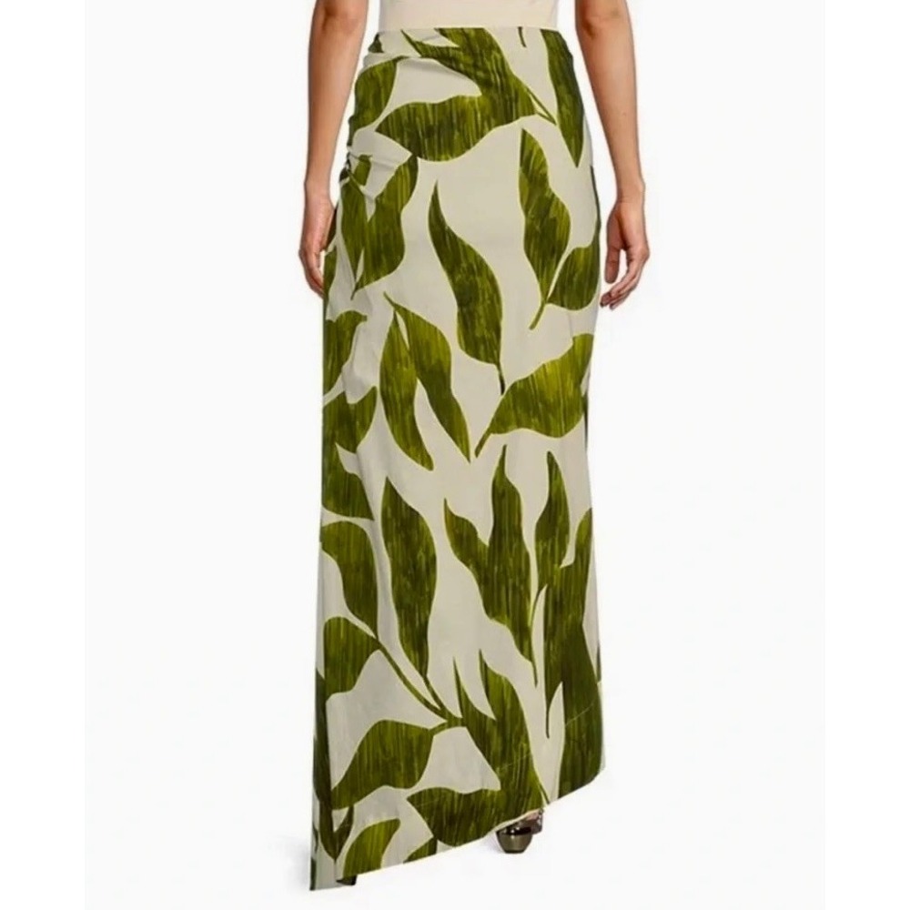 NWT!! ANTONIO MELANI x M.G. Style Lyons Printed Faux Wrap Asymmetric Skirt 2 - Picture 9 of 16